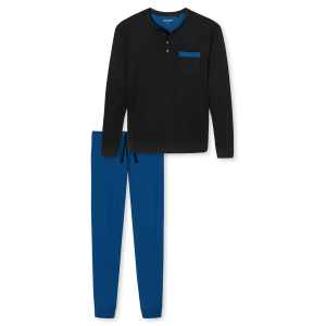 Schiesser herenpyjama royaalblauw