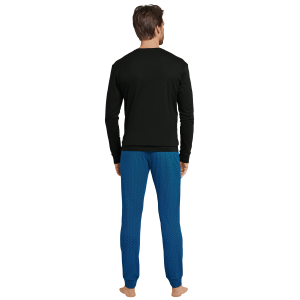Schiesser herenpyjama royaalblauw