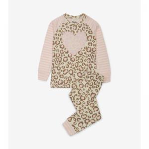 Painted Leopard Organic Cotton cami Lace