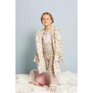 Painted Leopard Organic Cotton cami Lace