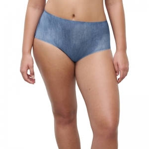 Soft Stretch Tailleslip a21 Blue denim