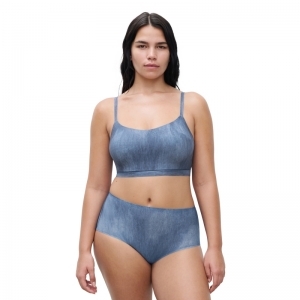 Soft Stretch Tailleslip a21 Blue denim
