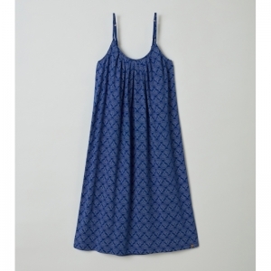Slaapkleedje, spaghettibandjes 966 blauw stipj