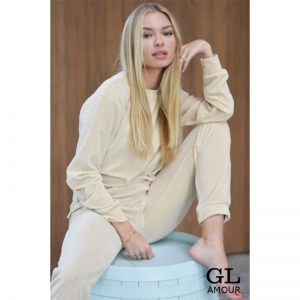 Set sweatshirt + broek 122 Angora Beig