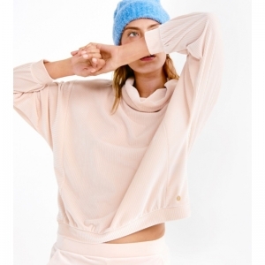 Dames homewear in ribvelours 405 licht roze