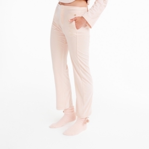 Dames homewear in ribvelours 405 licht roze