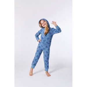 Unisex onesie in terry 930 blauw wasbe