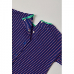 Baby meisjespyjama 908 blauw-oranj