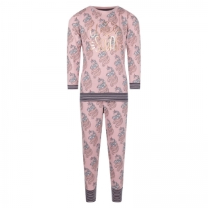Girls lounge set ls Light mauve + a