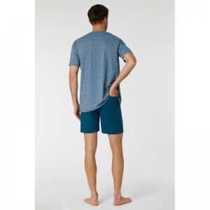 Herenpyjama, korte mouwen 986 melange bla