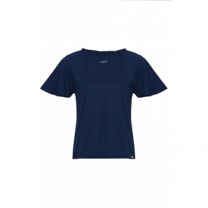 Dames pyjama, lange broek 920 nachtblauw