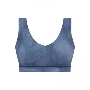 Soft Stretch Padded Top A21 Blue denim 