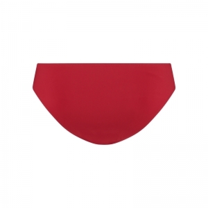 Knot bikini brief sunset red