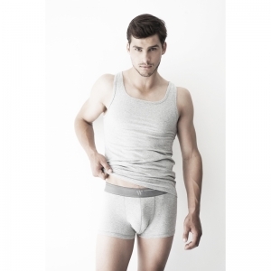 Heren singlet - single pack 121 grijs melan
