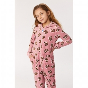 Unisex Onesie 913 oudroze uil
