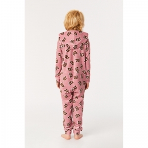 Unisex Onesie 913 oudroze uil