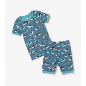 Pyjama Sneak Around Sharks Provincial blue