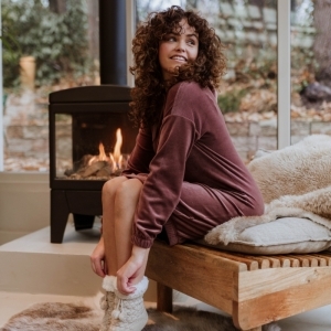 Women sweaterdress brown