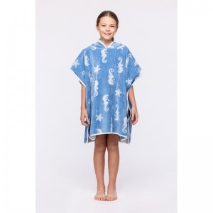 Unisex poncho 918 zeepaardjes