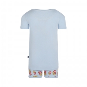 Girls short set light blue