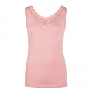 Damespyjama zonder mouwen rouge pink