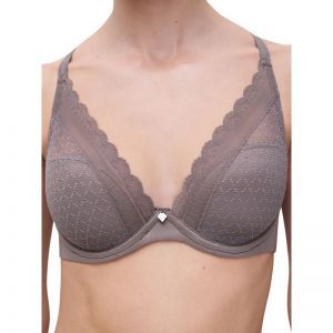 Norah Chic Plunge t-shirt beha 0OV Bronzed Tau