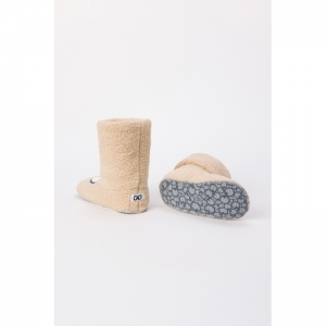Pantoffels met oogjes 127 beige