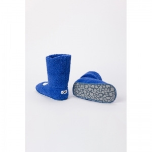 Pantoffels met oogjes 875 hoogblauw