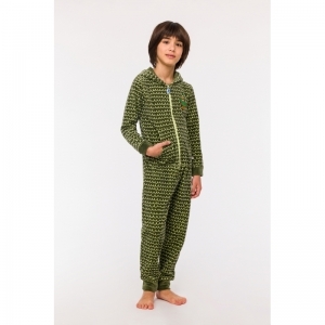 Onesie in velours 947 groene golf