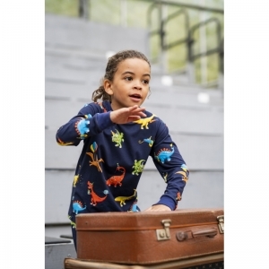 Jongens pyjama, lange mouwen 914 dino print