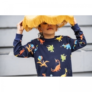 Jongens pyjama, lange mouwen 914 dino print