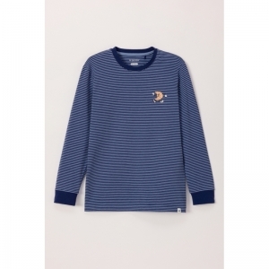 Jongenspyjama, lange mouwen 904 blauwe stre