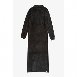 Lang kleed in velours 197 zwart