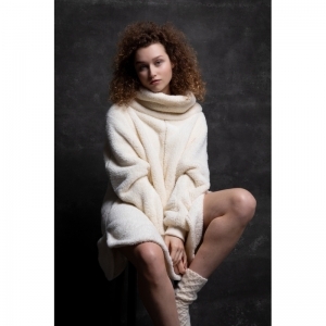 Poncho - Oversized sweater 135 gebroken wi