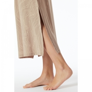 Dames slaapkleed, lang 400 natuur