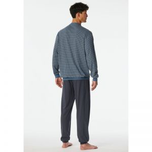 Herenpyjama, lange mouwen 207 graphit
