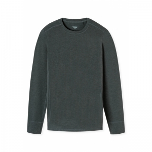 Shirt lange mouwen warm donker 214 donkergrijs