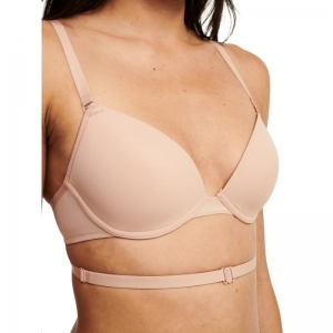 Open Back T-shirt bra 01N Golden Beig