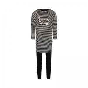 Girls bigshirt set black