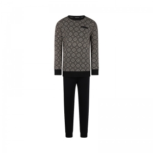 Boys lounge set black