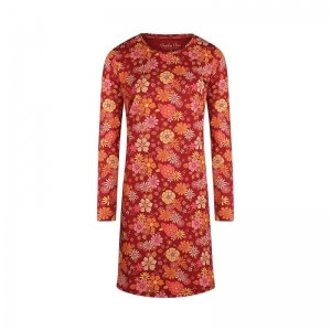 Women bigshirt Brique red