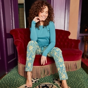 Women pyjama set Aqua blue