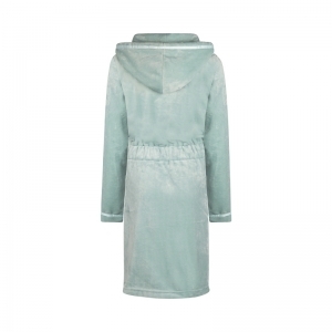 Women short bathrobe Light aqua