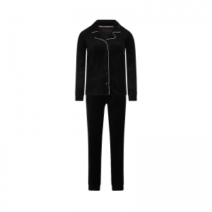 Women velours set Black