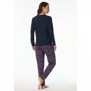 Damespyjama, lange mouwen 904 multicoulou