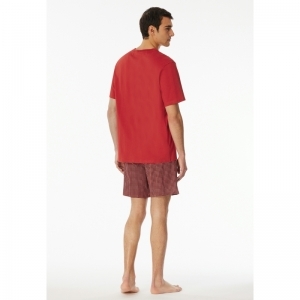 Herenpyjama, korte mouwen 518 chilli rot