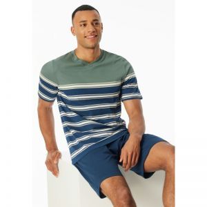 Herenpyjama korte mouwen 701 khaki