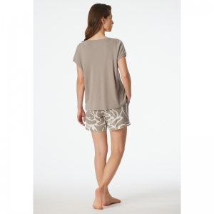 Damespyjama, korte mouwen 407 clay