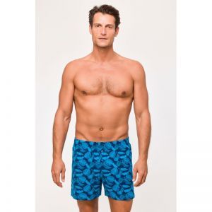 Heren boxershort los 920 blauwe blad