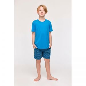 Herenpyjama korte mouwen 845 blauw